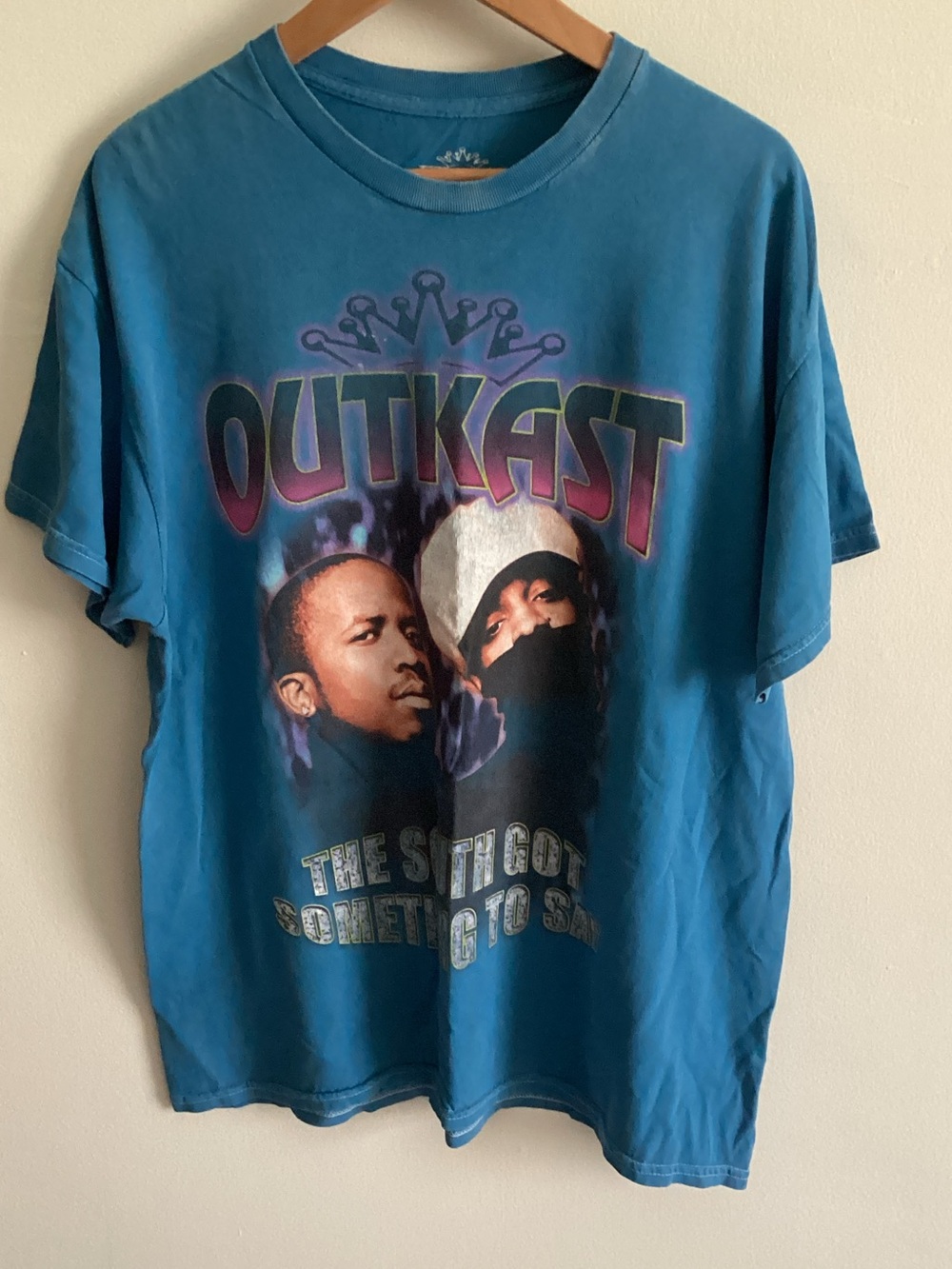 🦖 Outkast Graphic Short Sleeve Tee in Teal Blue